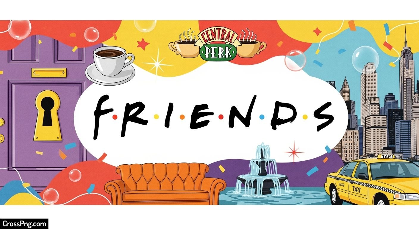 Friends banner background hd image
