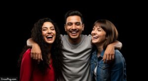 Friends black background image 2