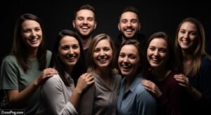 Friends black background image 3