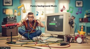 Funny background music download image