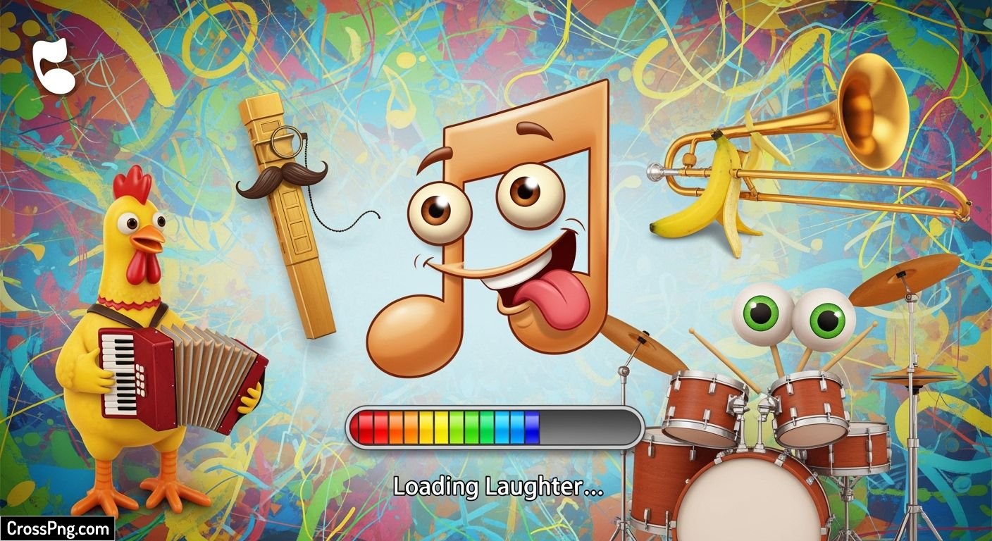 Funny background music download image