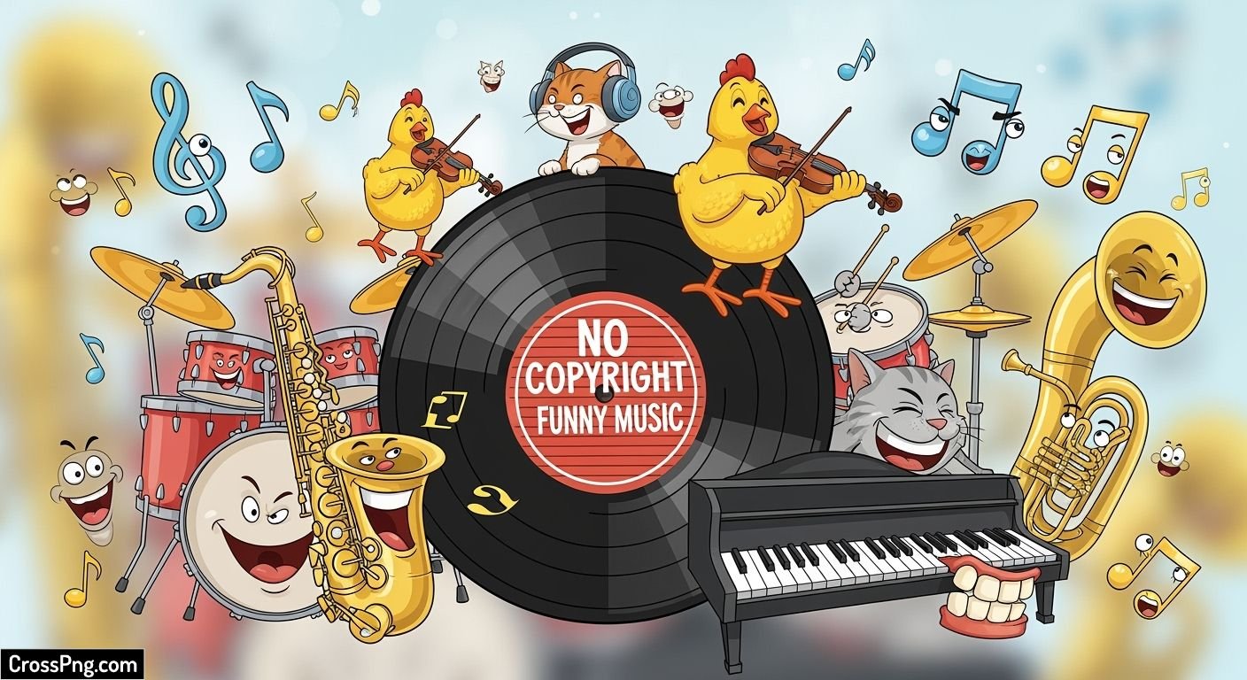 Funny background music no copyright image
