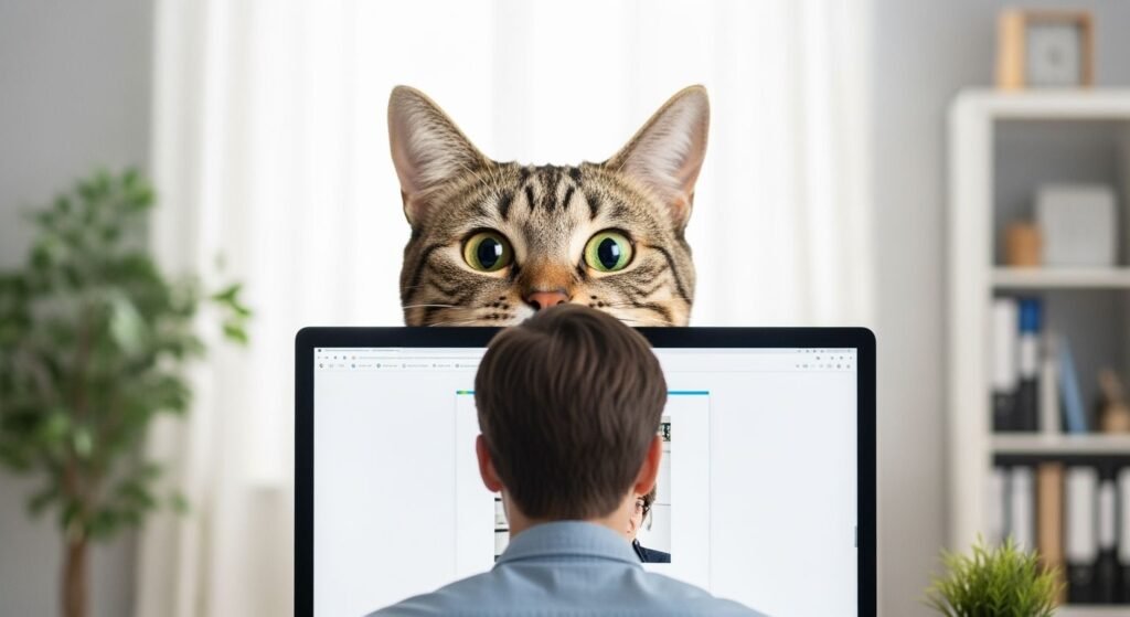 Funny cat background image