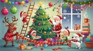 Funny christmas background image