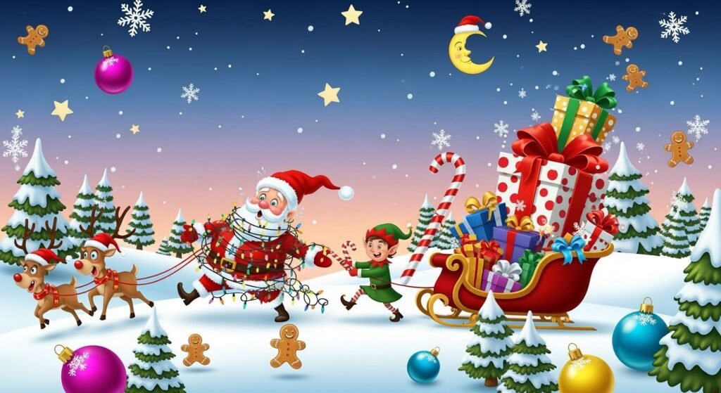 Funny xmas background image 2