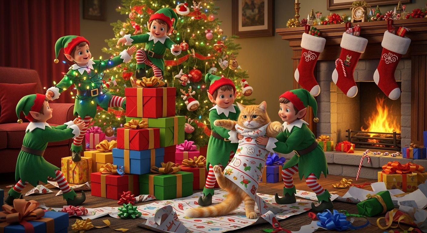 Funny xmas background image 3