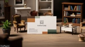 Furniture visiting card background image
