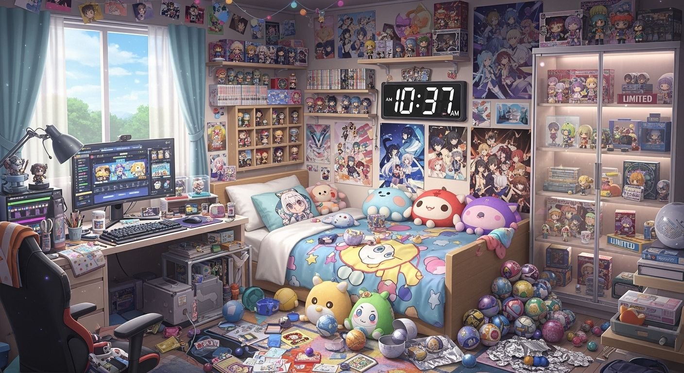 Gacha bedroom background image