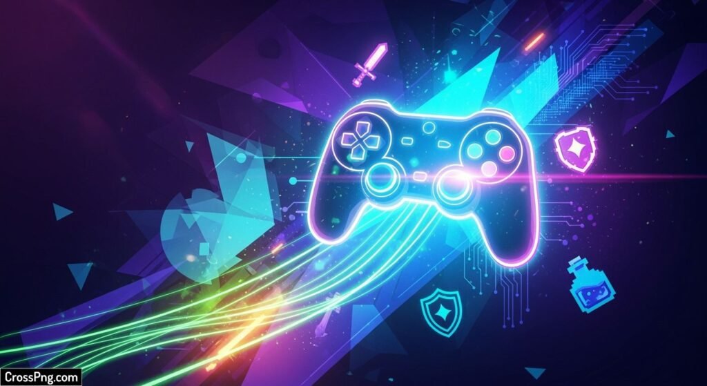 Gaming thumbnail background image