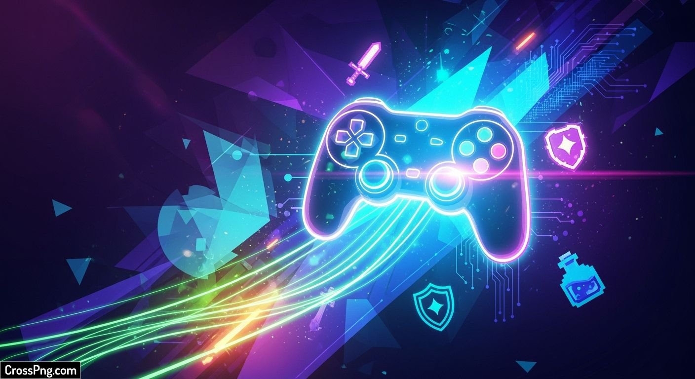 Gaming thumbnail background image