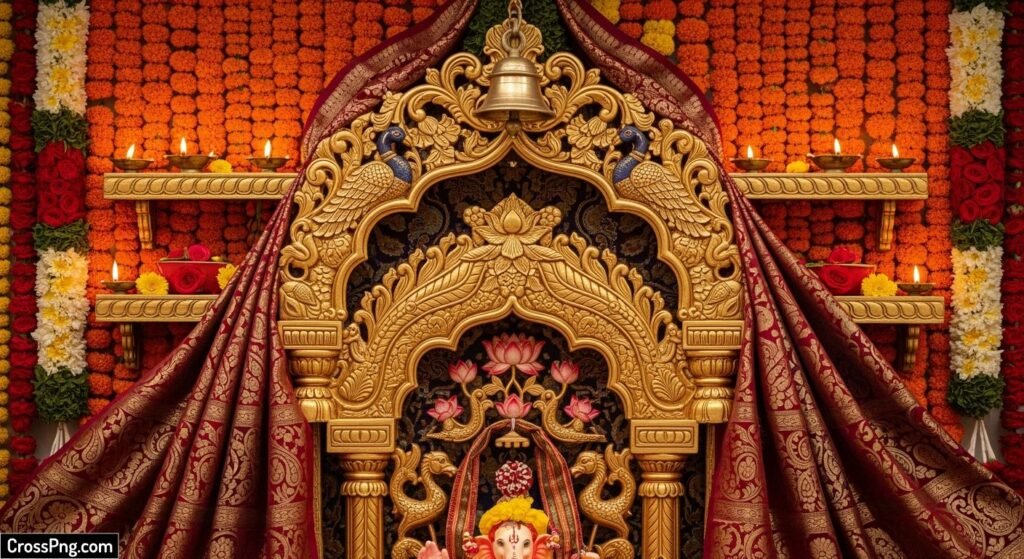 Ganesh background decoration image