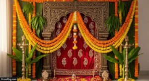 Ganesh background decoration image 3