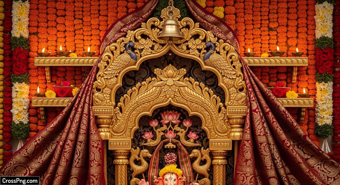 Ganesh background decoration image