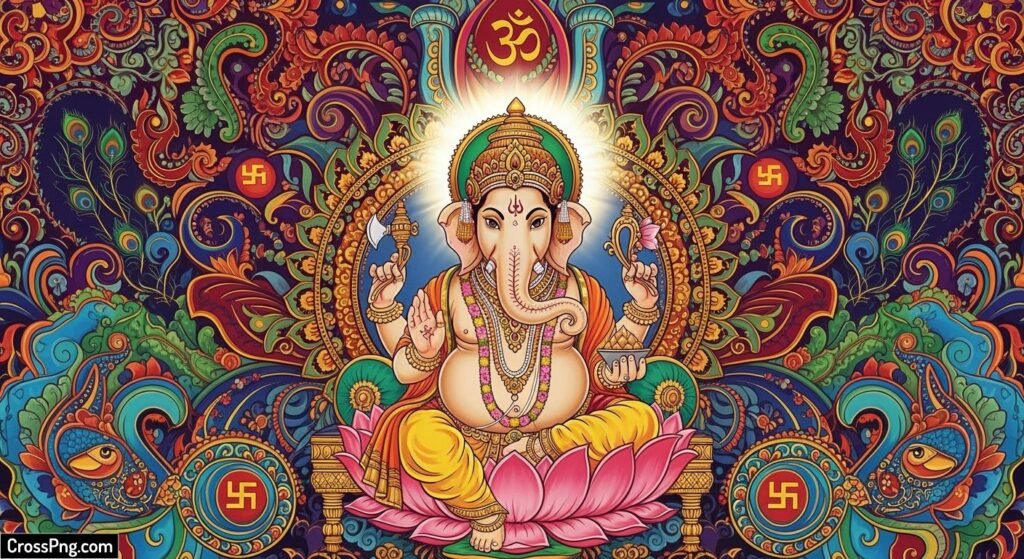 Ganesh background design image