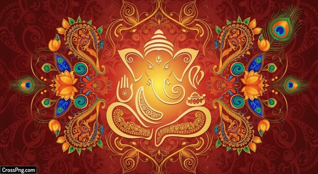 Ganesh background design image