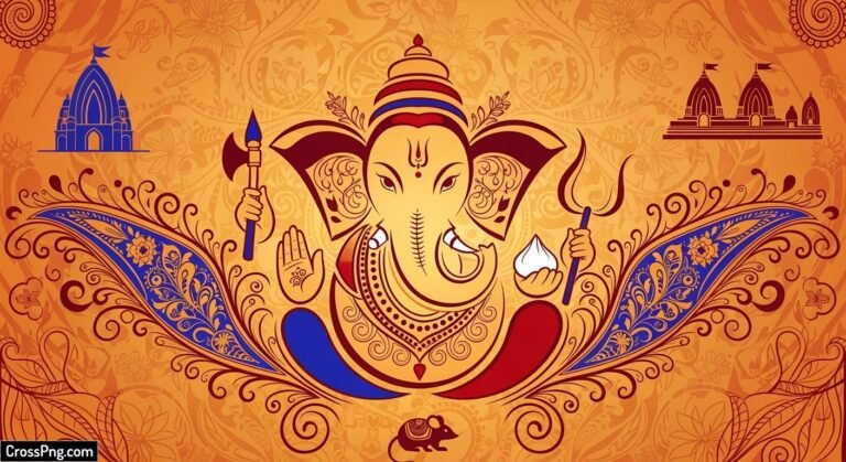 Ganesh background design image 2