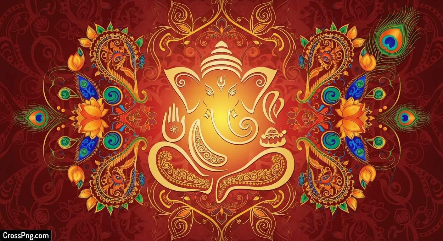 Ganesh background design image