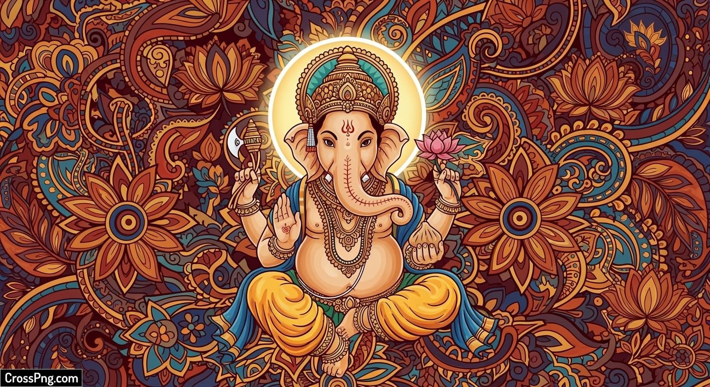 Ganesh background designs image 3