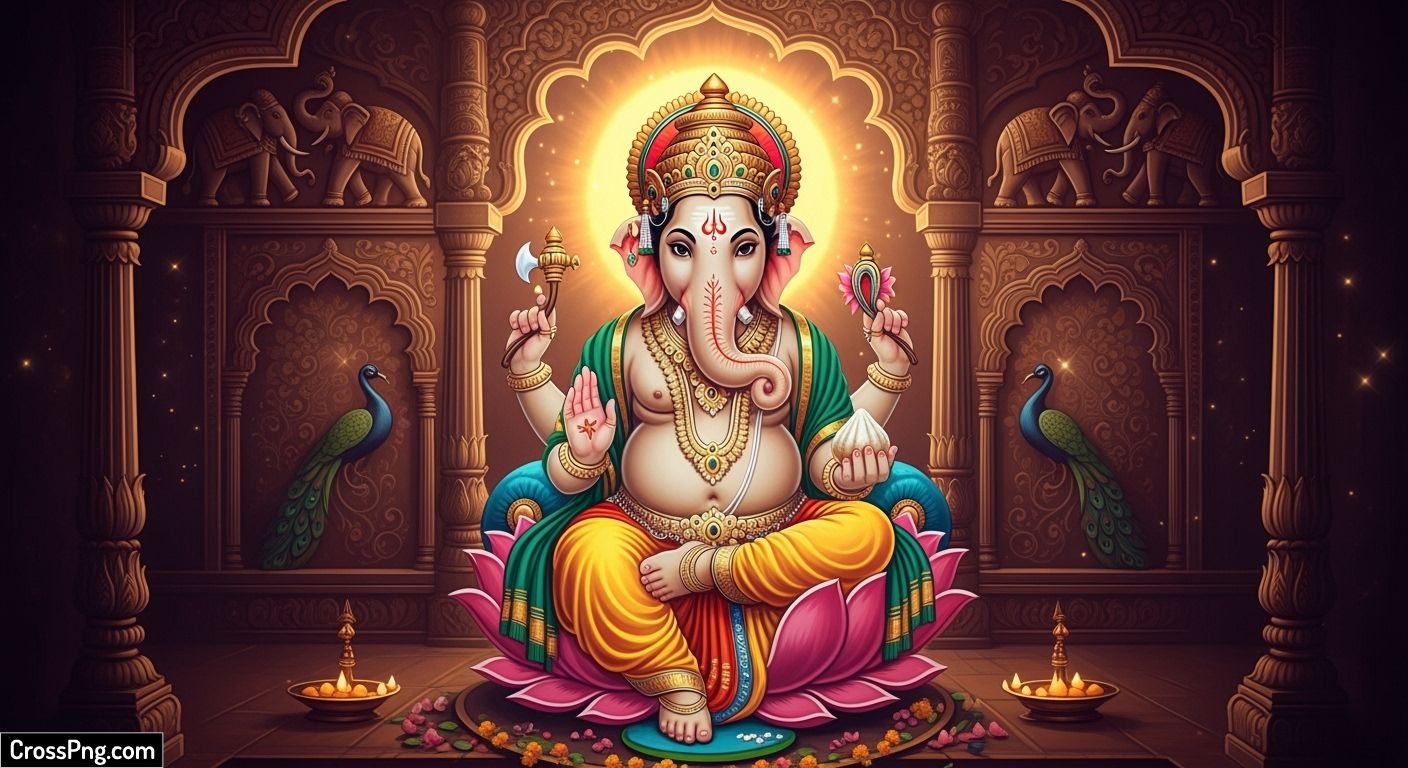 Ganesh background for editing image 2
