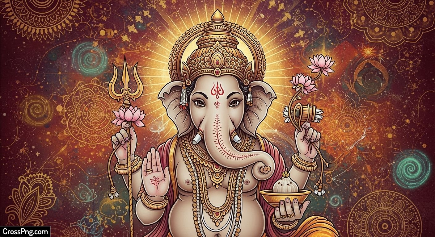 Ganesh background hd image 2