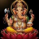 Ganesh black background image 3