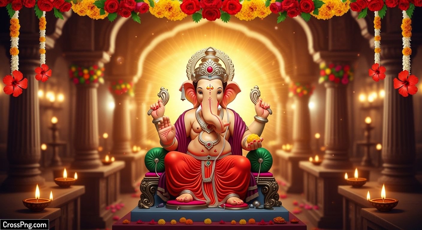 Ganesh chaturthi background hd image 3