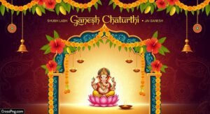 Ganesh chaturthi banner background image