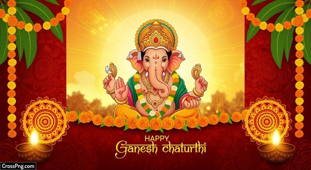 Ganesh chaturthi banner background image 2