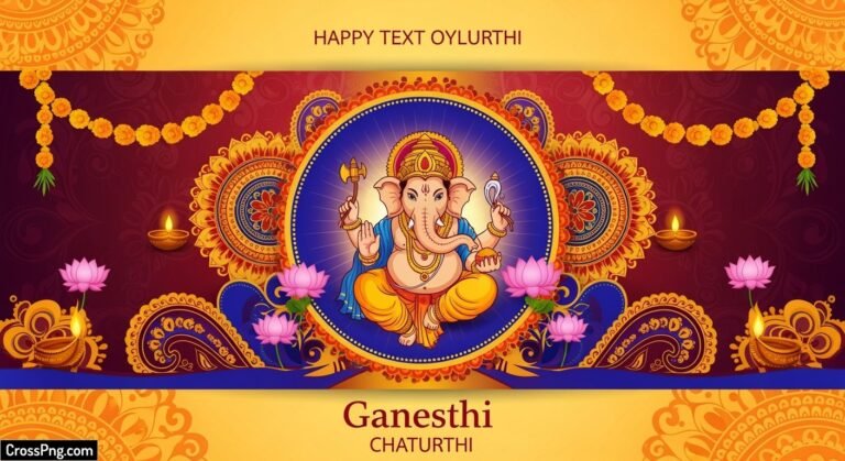 Ganesh chaturthi banner background image