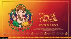 Ganesh chaturthi banner editing background image