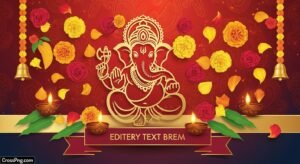 Ganesh chaturthi banner editing background image 2