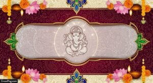 Ganesh chaturthi invitation card background image