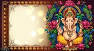 Ganesh chaturthi invitation card background image 2