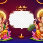 Ganesh chaturthi invitation card background image 3