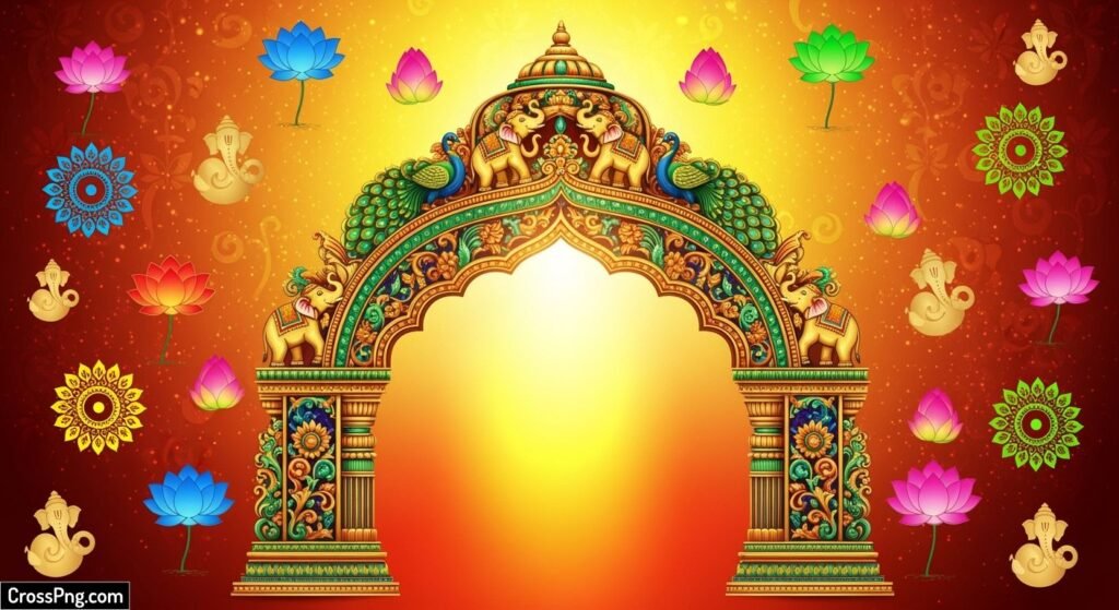 Ganesh chaturthi poster background image
