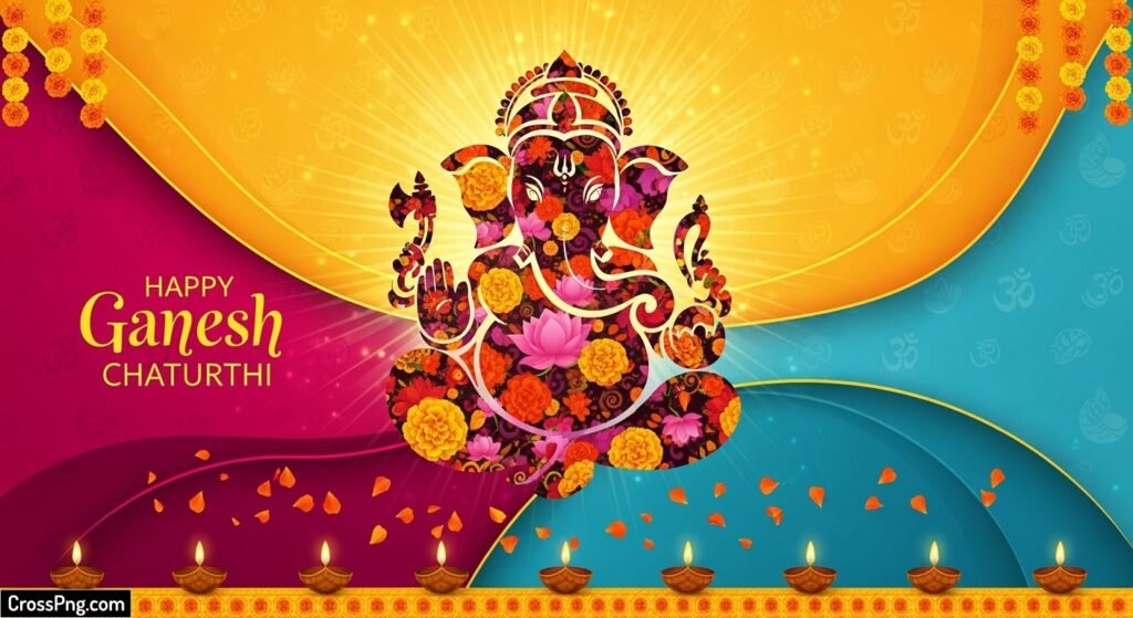 Ganesh chaturthi poster background image
