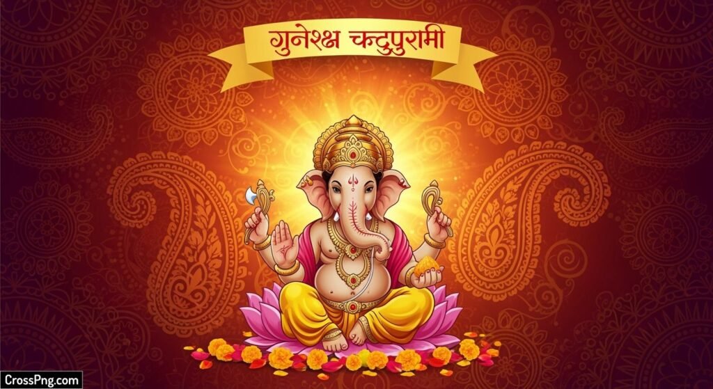 Ganesh chaturthi poster background image 3