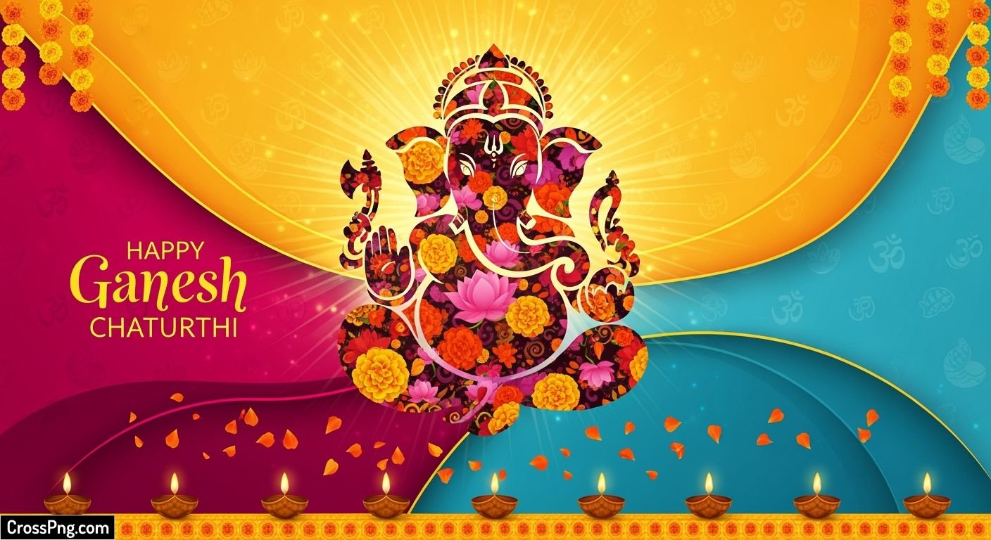 Ganesh chaturthi poster background image