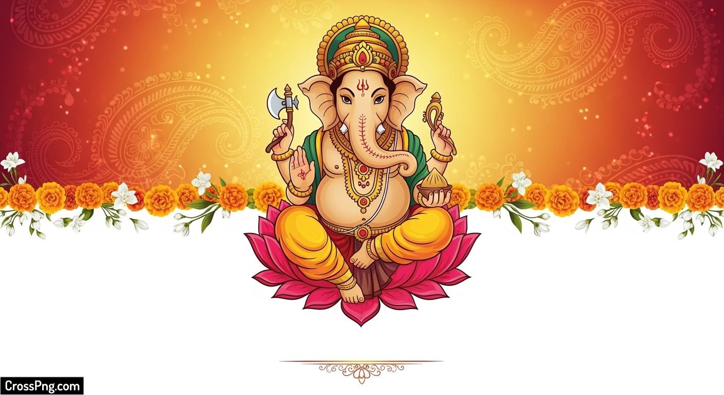Ganesh invitation background image