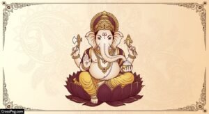 Ganesh invitation background image 2