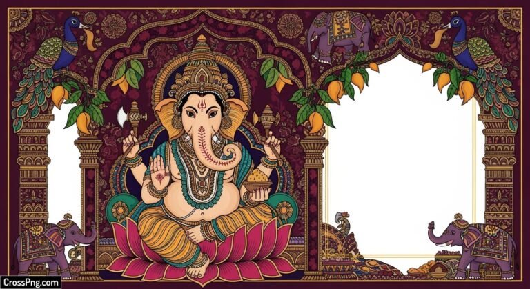 Ganesh invitation background image 3
