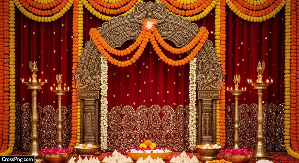 Ganesh ji background decoration image