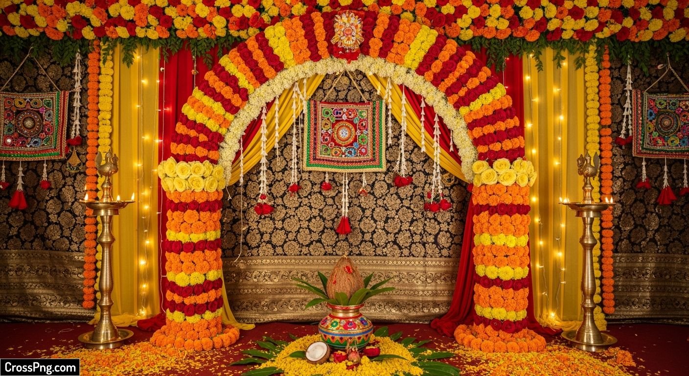 Ganesh ji background decoration image 2