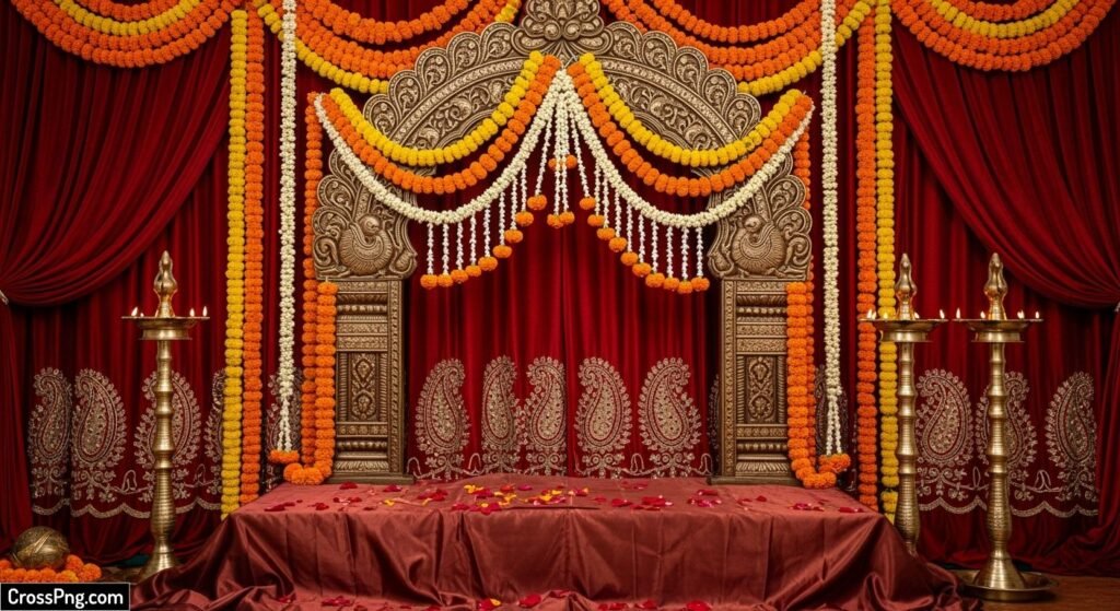 Ganesh ji background decoration image 3