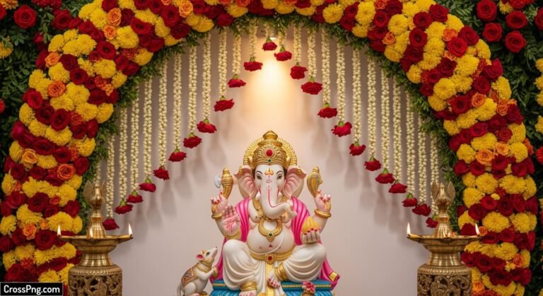 Ganesh murti background decoration image 2