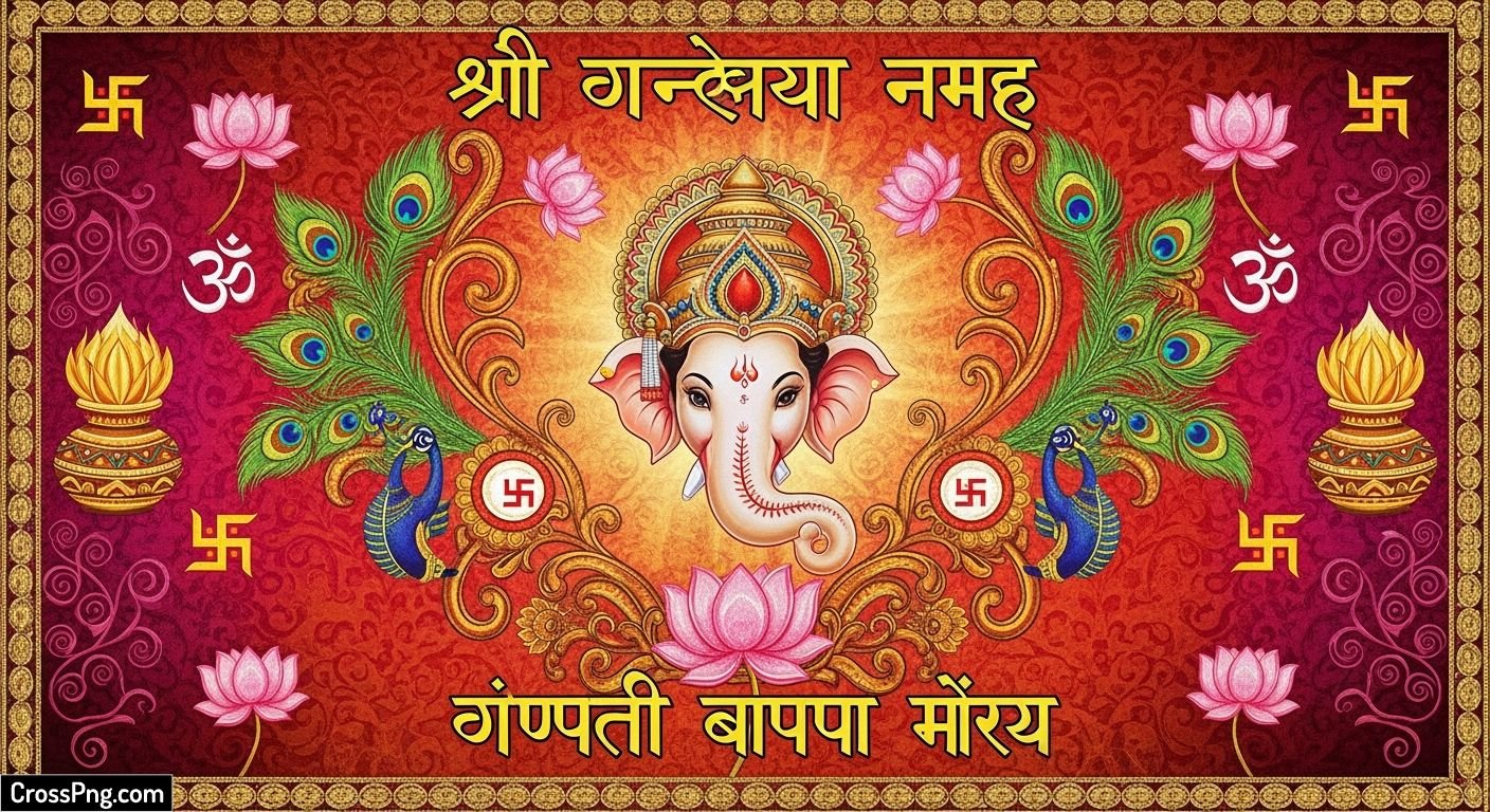 Ganpati background banner image 2