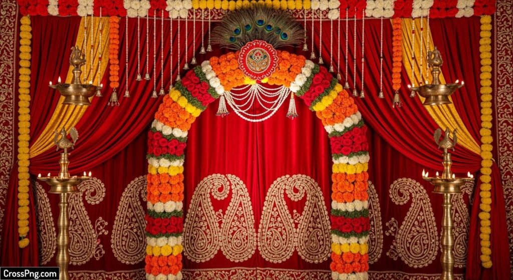 Ganpati background decoration image