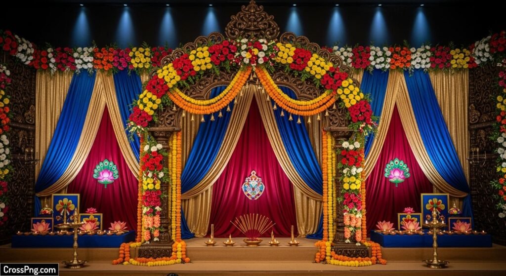 Ganpati background decoration image