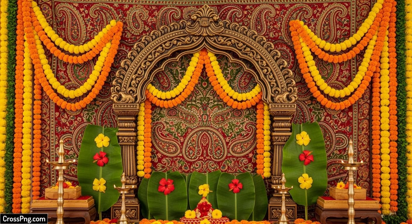 Ganpati background decoration image 3