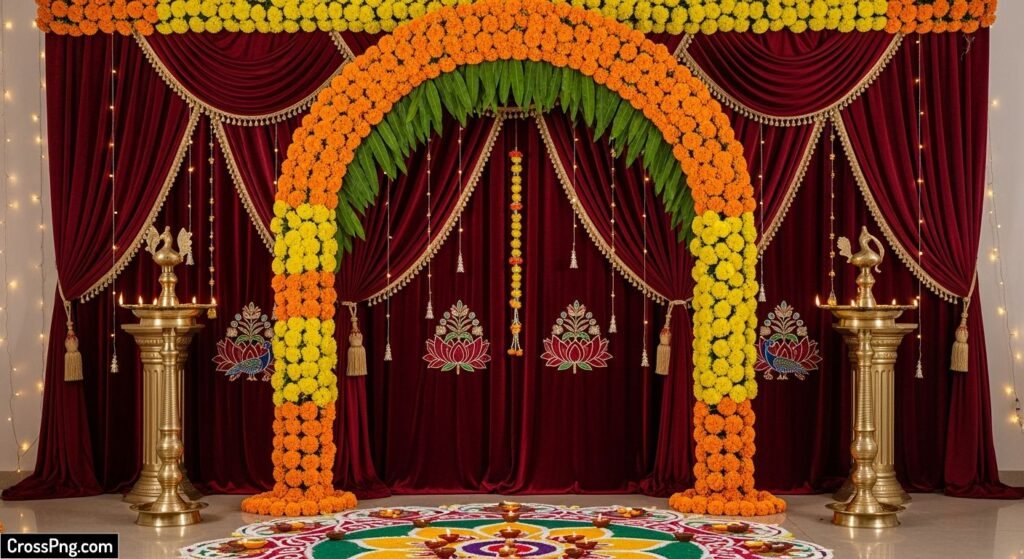 Ganpati background decoration images image